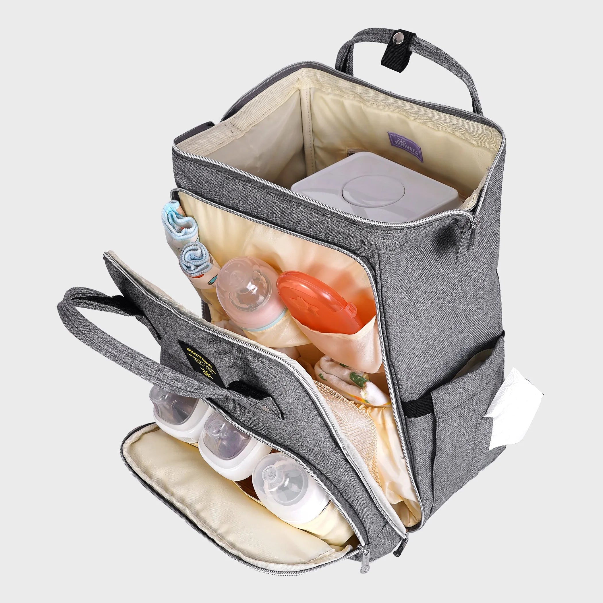 Open-Wide Diaper Backpack