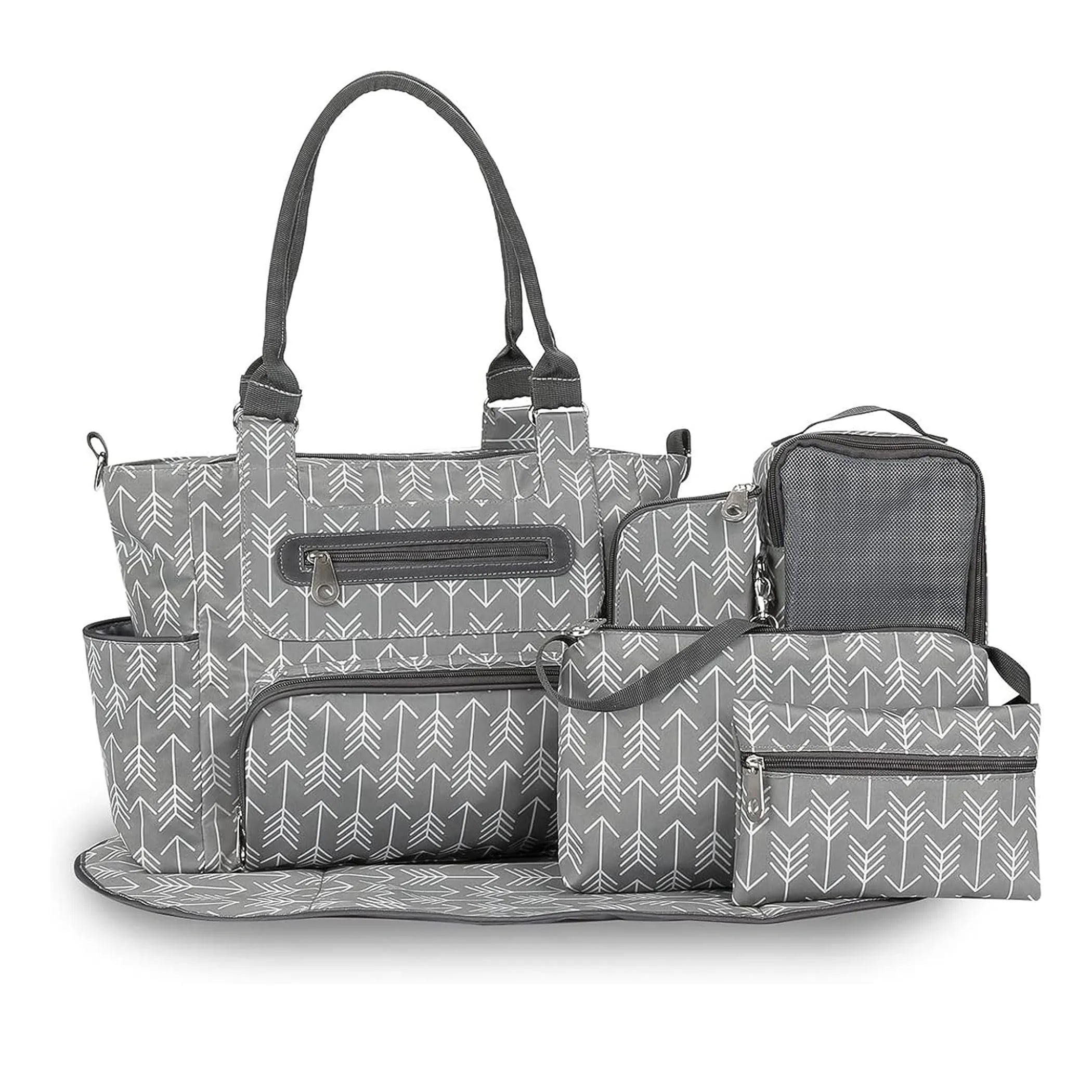 8Pcs Baby Nappy Diaper Bags Set