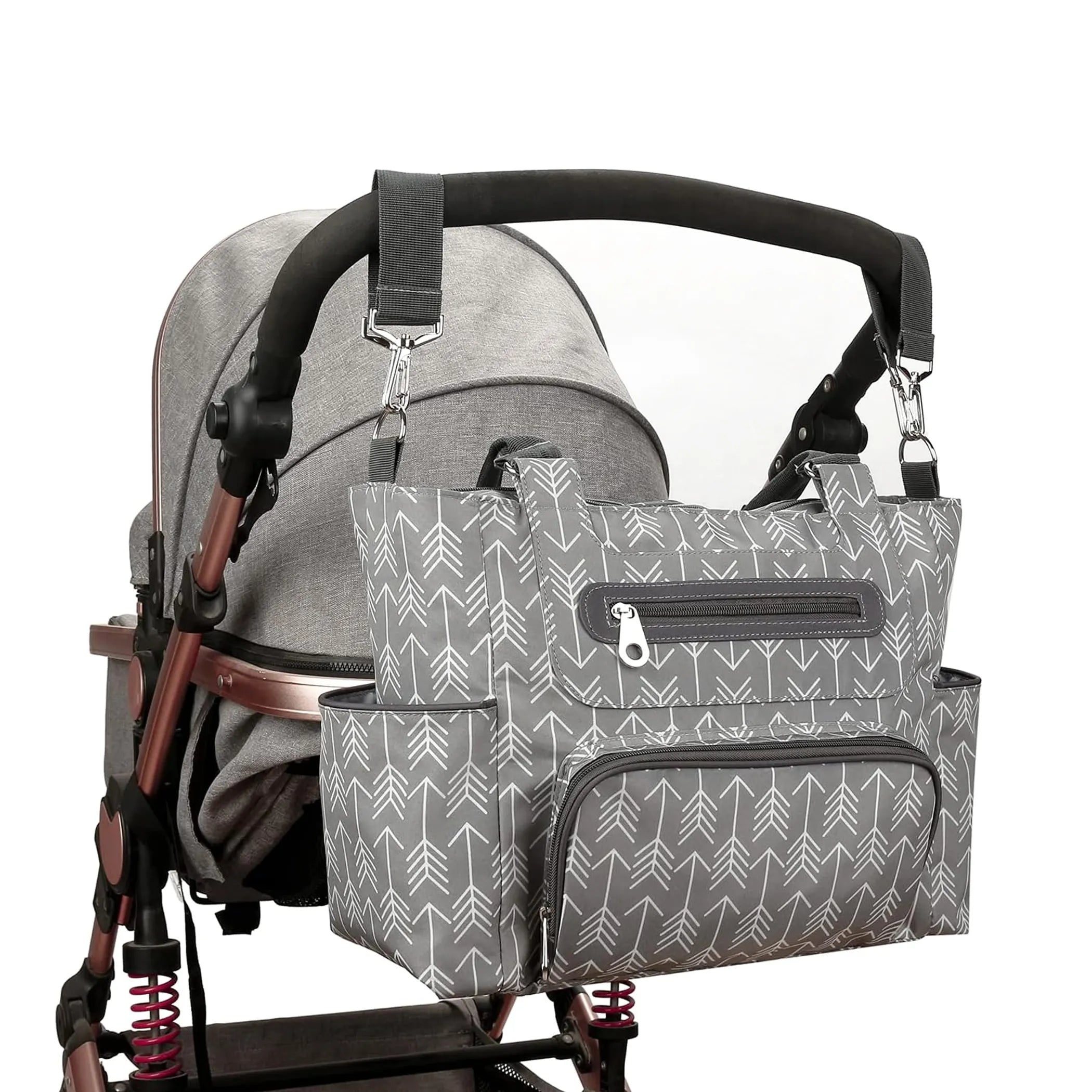 8Pcs Baby Nappy Diaper Bags Set