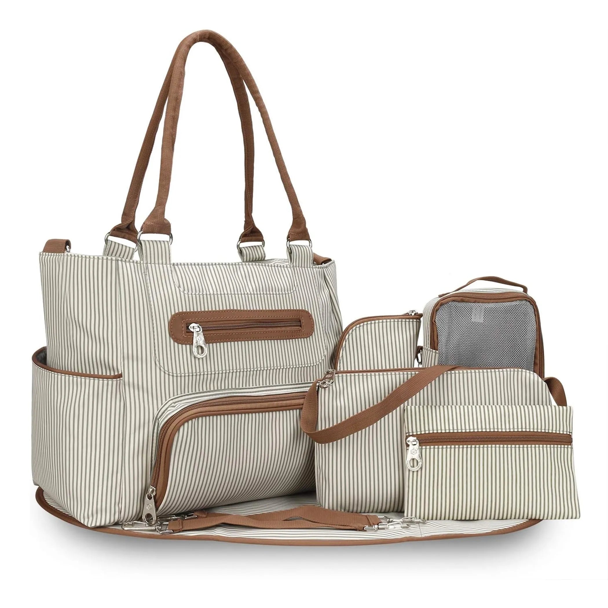 8Pcs Baby Nappy Diaper Bags Set
