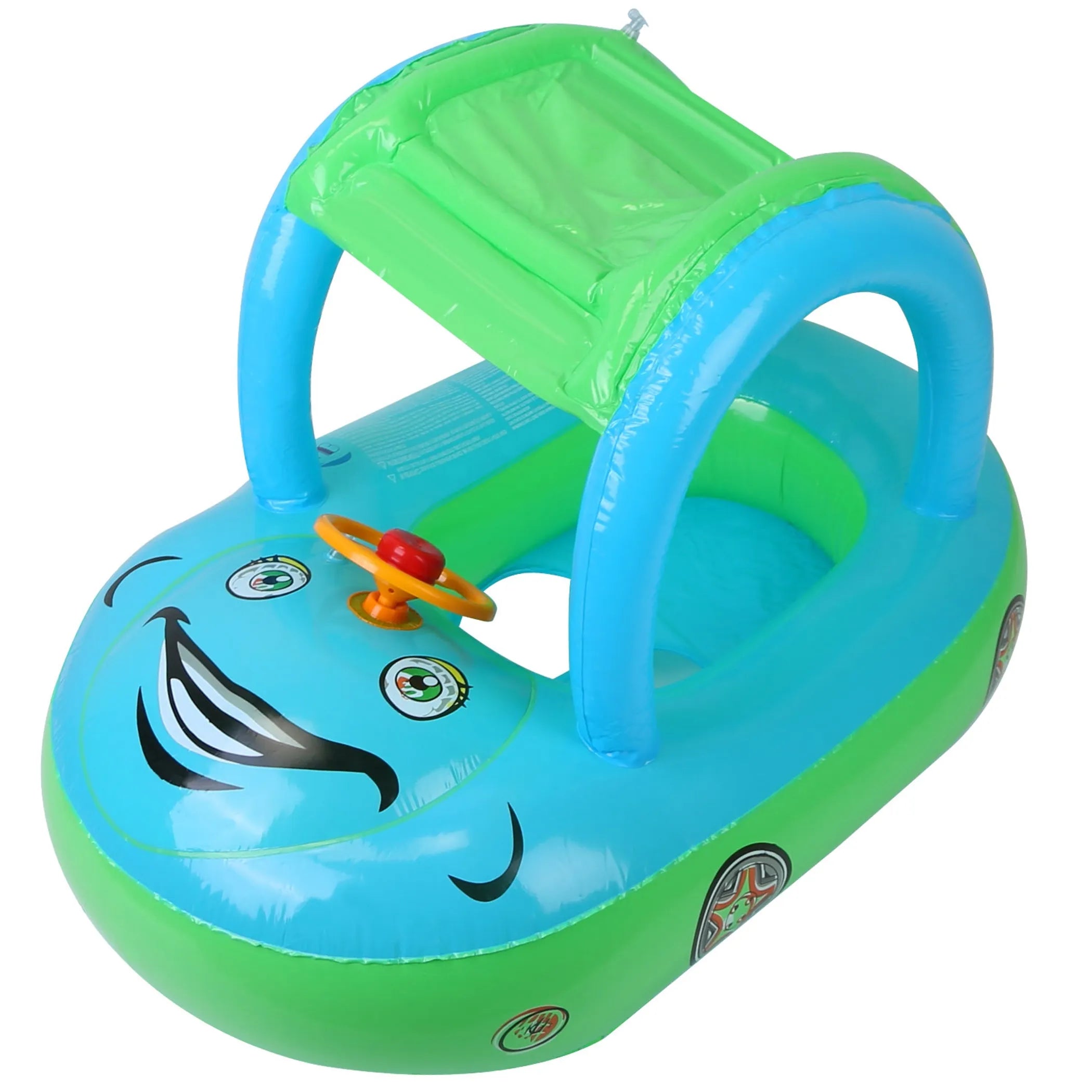 Baby Inflatable Pool Float Car Shaped Toddler Swimming Float Boat