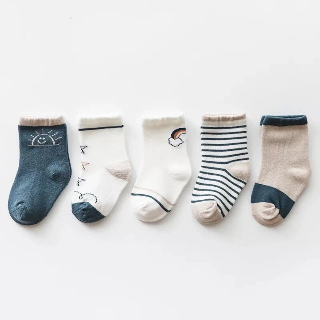Organic Cotton Kids Socks |Sunset Socks for Toddlers